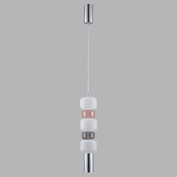 6505/1A SUSPENTIONI LN23 303 хром, красный, белый Подвес GU10 50W 220V VERONA