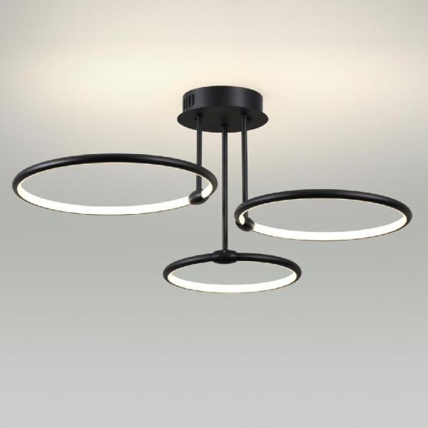 6506/66CL LEDIO LN23 229 чёрный Люстра потолочная LED 66W 3000-6000K 4126Лм 220V URSULA