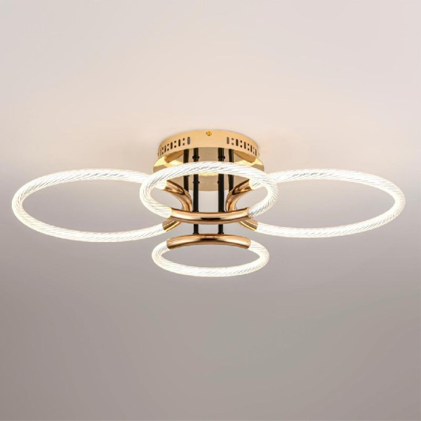 6545/105CL LEDIO LN23 000 золотой, черный Люстра потолочная LED 54W 3000-6000K 7062Лм 220V LARA