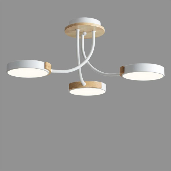 5654/54CL LEDIO LN23 278 белый, дерево Люстра потолочная LED 54W 3000-6000K 3125Лм 220V ARLEY