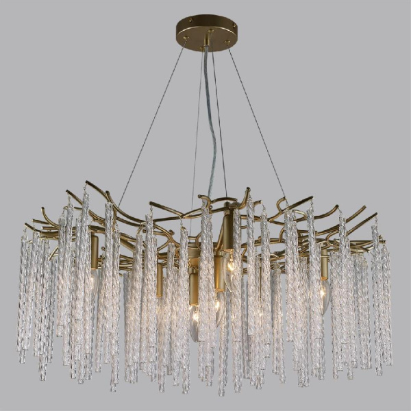 6520/8 CLASSI LN23 43 матовое золото Люстра E14 8*40W 220V MISS