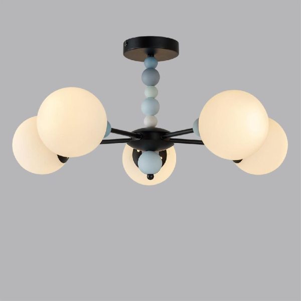 6526/5C MODERNI LN23 291 чёрный Люстра потолочная E14 5*40W 220V SUNDAY