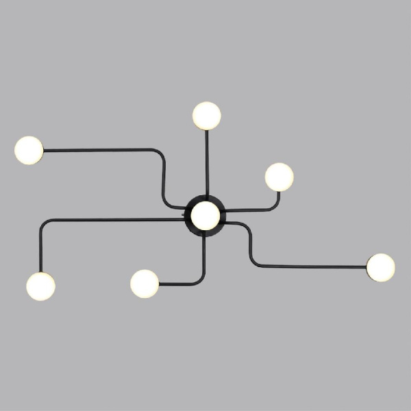 6532/99CL LEDIO LN23 220 чёрный, латунь Люстра потолочная LED 100W 3000-6000K 4547Лм 220V FLINT