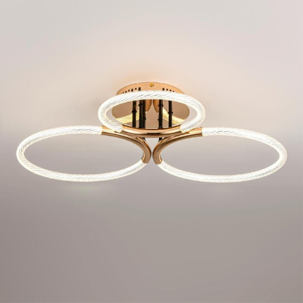 6545/68CL LEDIO LN23 000 золотой, черный Люстра потолочная LED 43W 3000-6000K 6031Лм 220V LARA