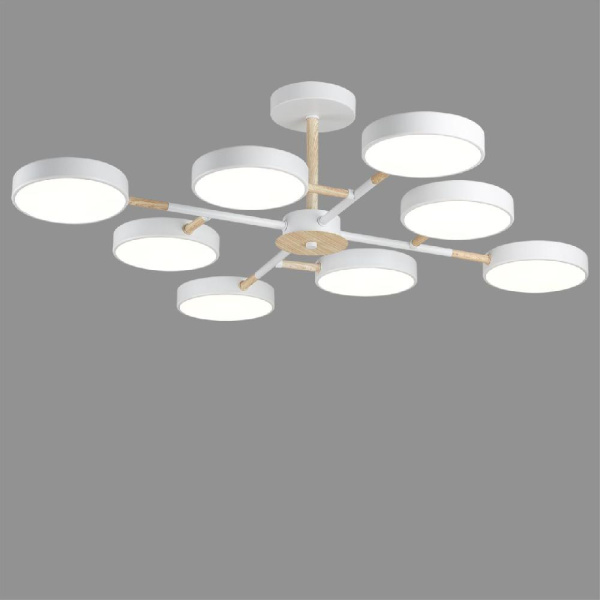 5653/99CL LEDIO LN23 276 белый, дерево Люстра потолочная LED 144W 3000-6000K 6748Лм 220V BRAD