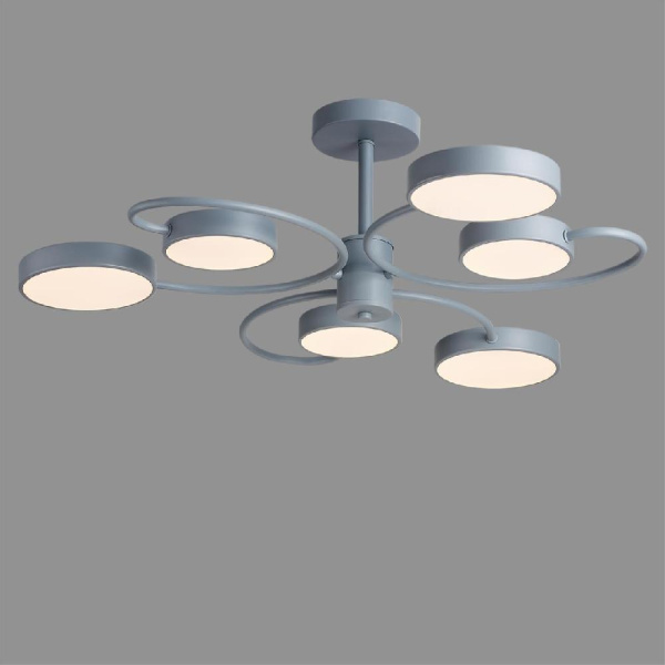 5656/90CL LEDIO LN23 279 серый Люстра потолочная LED 90W 3000-6000K 3606Лм 220V EVIN