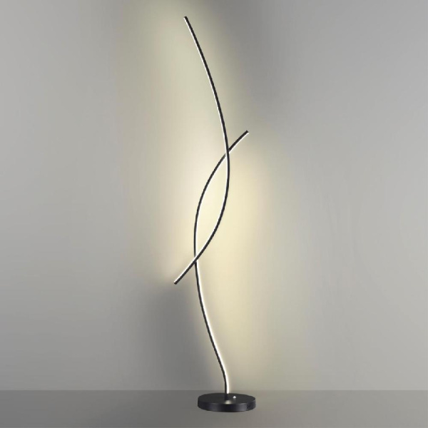 5693/24FL LEDIO LN23 372 чёрный Торшер LED 24W 3000-6000K 4600Лм 220V NYX