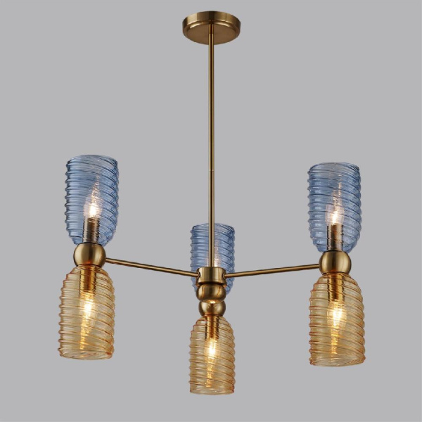 6511/6C MODERNI LN23 173 латунь Люстра потолочная E14 6*40W 220V MONROE