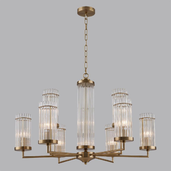 6527/9 CLASSI LN23 32 латунь Люстра E14 9*40W 220V ELLOW