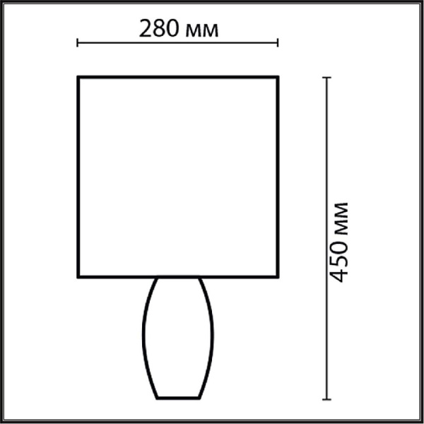8122/1T COMFI LN25 000 синий, керамика/текстиль Настольная лампа E27 1*60W 220V LAPUNA