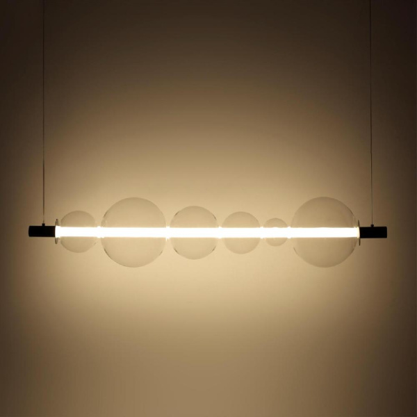 5671/13L LEDIO LN23 000 чёрный Светильник подвесной LED 13W жел, синий, фиол свет 845Лм 220V MIAMI