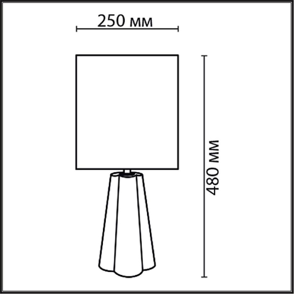 8124/1T COMFI LN25 376 черный, керамика/текстиль Настольная лампа E27 1*60W 220V HINAMI