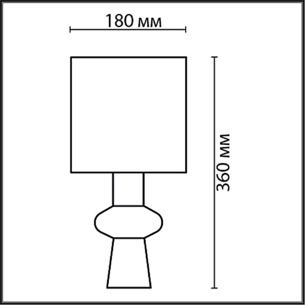 8129/1T MODERNI LN25 000 серый, керамика/текстиль Настольная лампа E27 1*60W 220V SEGI