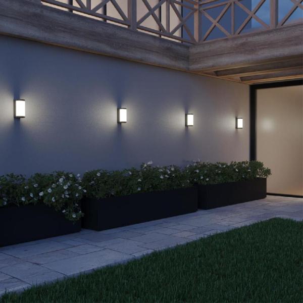 359300 STREET NT24 000 черный Светильник ландшафтный настенный IP65 LED 6W 4000K 180-265V OPAL