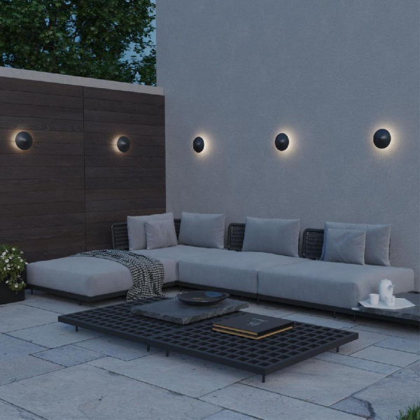 359301 STREET NT24 000 черный Светильник ландшафтный настенный IP65 LED 7W 4000K 175-265V FUNG