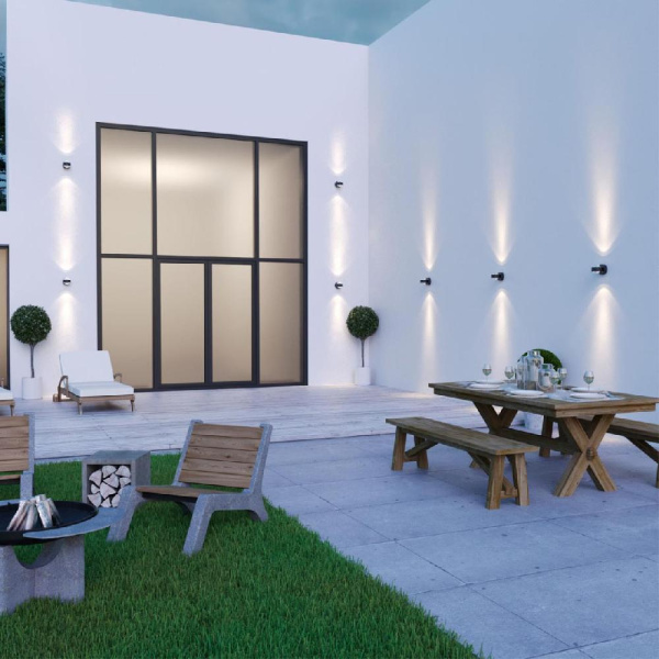 359304 STREET NT24 000 черный Светильник ландшафтный настенный IP65 LED 6W 4000K 175-265V CALLE