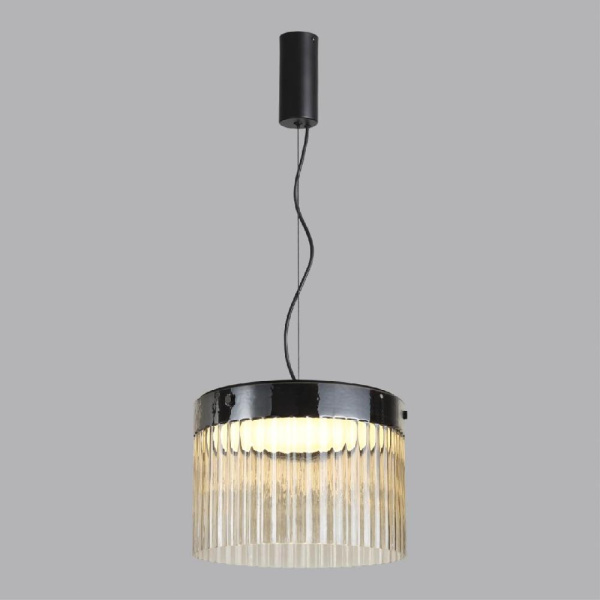 5047/24L L-VISION ODL24 439 черный/светл.янтарный/металл/стекло Подвес LED 24W 4000К 2715Лм PILLARI