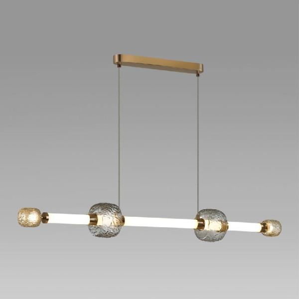 5426/40L L-VISION ODL_EX24 131 золотой/белый/дымчатый/коньячный/металл/стекло/акрил Подвес LED 40W 3000K KLIFF