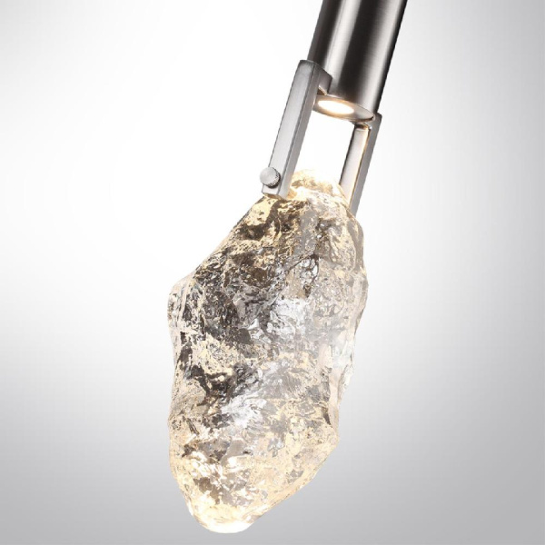 6696/5L MIDCENT ODL24 339 Подвесной светильник матовый никель/металл/стекло IP20 LED 5W 200Лм 3000K LIA