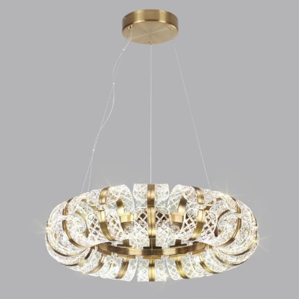 5030/92L L-VISION ODL24 575 античн.бронза/металл/акрил Люстра LED 92W 4000K 4873лм MIRAGE