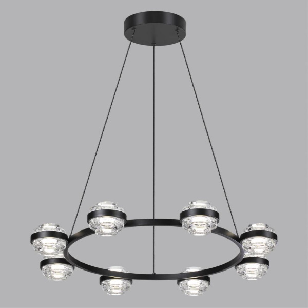 5031/50L L-VISION ODL24 513 чёрный/металл/акрил Люстра LED 50W 4000K 4310лм KLOT