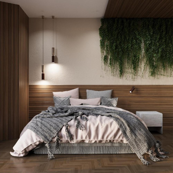 7062/1W MINIMA ODL25 237 Настенный светильник темное дерево/металл с выкл. IP20 GU10 LED 7W 220V CAUCHO