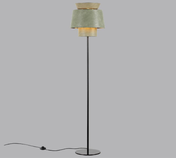 4992/1FA PENDANT ODL24 521 черный/зеленый/золотой/металл/экокожа Торшер E27 1*60W KRESSA