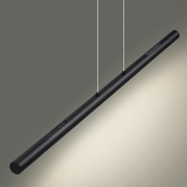 6643/45L HIGHTECH ODL24 301 черный/металл/акрил Подвесной светильник IP20 LED 49W 3000K 220V MALI