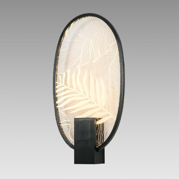 6665/15WL L-VISION ODL_EX24 143 Настенный светильник брашир. черный/металл/акрил IP20 LED 15W 870Лм 3000K PIUMA