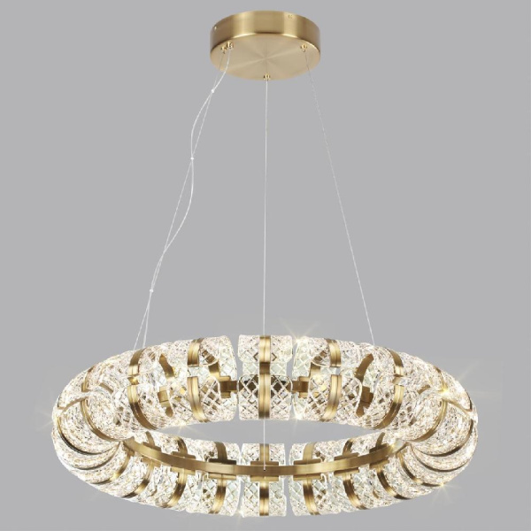 5030/128L L-VISION ODL24 575 античн.бронза/металл/акрил Люстра LED 128W 4000K 7597лм MIRAGE