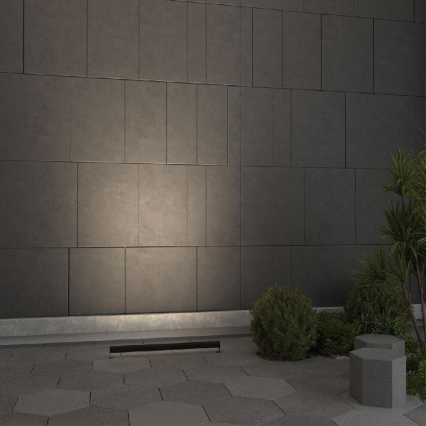 7040/22WL NATURE ODL25 721 черный/металл Фасадный поворотный на 180° светильник IP65 LED 22W 3000K 1670ЛмAC220-240V GRAZE