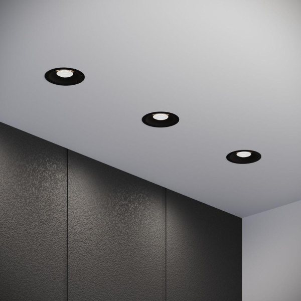 Светильник встраиваемый светодиодный Combi 15W 4000K черный 25068/LED