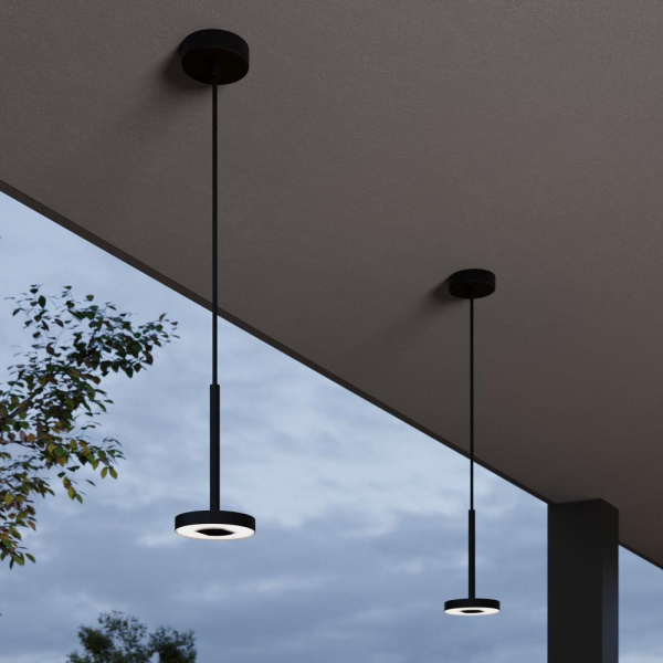 Светильник поворотный садово-парковый со светодиодами Verano черный 35185/H черный