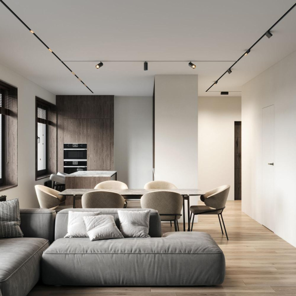 Slim Magnetic HL03 Трековый поворотный светильник 18W 3000K черный 85209/01