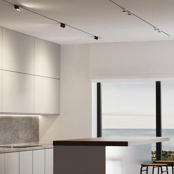 Mini Magnetic Трековый поворотный светильник 6W 3000K черный 85207/01