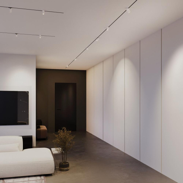 Mini Magnetic Трековый поворотный светильник 5W 3000K белый/черный 85201/01