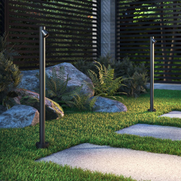 Светильник поворотный садово-парковый светодиодный Rone черный 35175/S черный