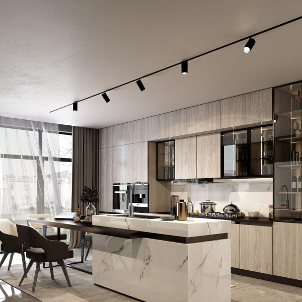 Slim Magnetic Умный трековый поворотный светильник 20W 2700-6500K Dim R03 черный 85197/01