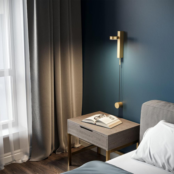 Настенный светодиодный поворотный светильник Orco LED диммируемый 40112/LED латунь