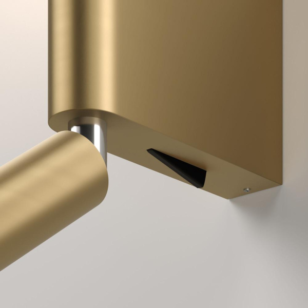 Настенный светодиодный поворотный светильник Sarca LED 3000K 40111/LED латунь