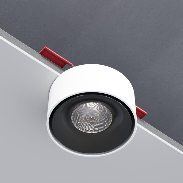 Светильник встраиваемый светодиодный Glam 10W 4000K белый/черный 25095/LED