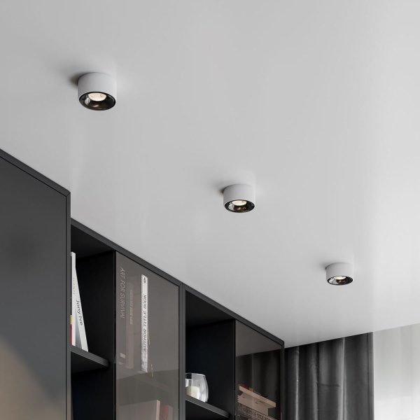 Светильник встраиваемый светодиодный Glam 10W 4000K белый/черный 25095/LED