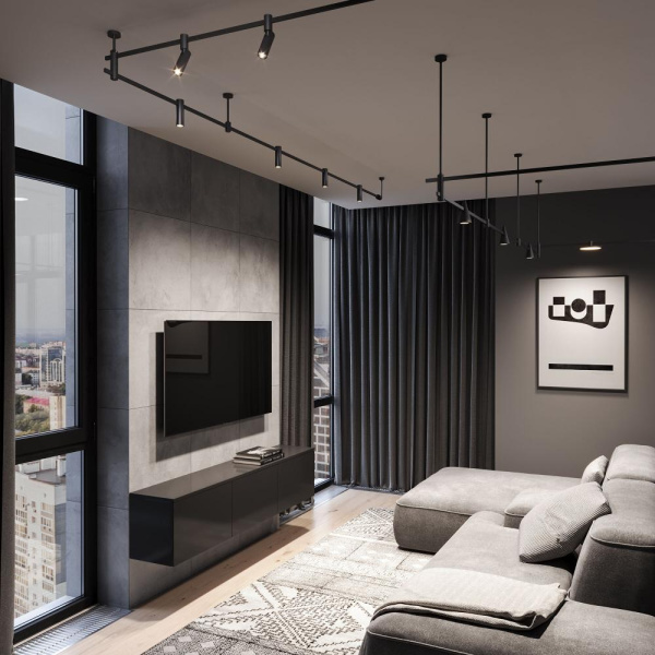 Esthetic Magnetic Трековый поворотный светильник 5W 3000K чёрный 85115/01