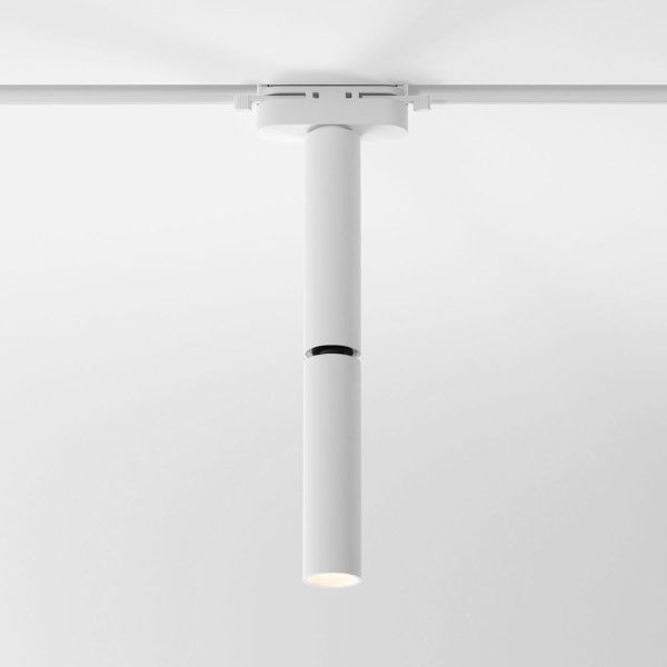 Basic System Трековый поворотный светильник 6W 4000K Pika белый 85112/01
