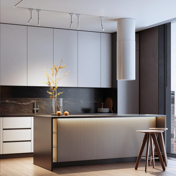 Basic System Трековый поворотный светильник 6W 4000K Pika белый 85112/01