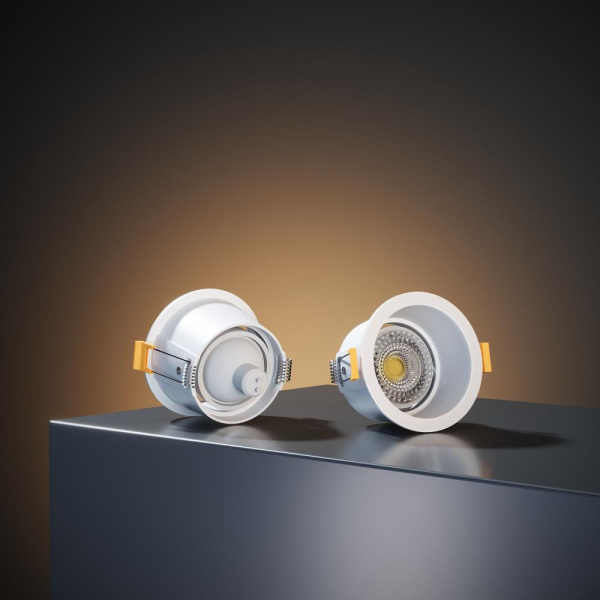 Светильник встраиваемый GU10 белый 25008/01