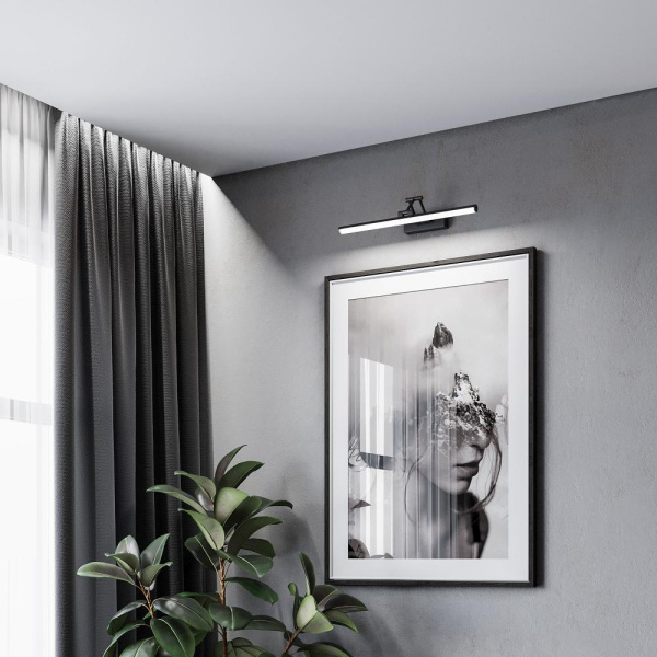 Светильник настенный поворотный светодиодный Monza LED черный 4000К 40128/LED черный