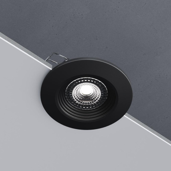 Встраиваемый светодиодный светильник LED 3W 3000K черный 9903 LED