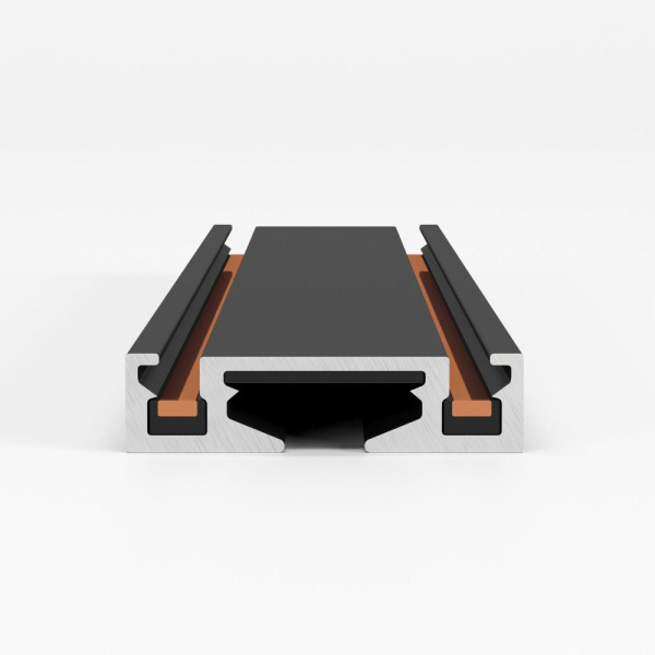 Flat Magnetic Шинопровод накладной чёрный 2м 85129/00