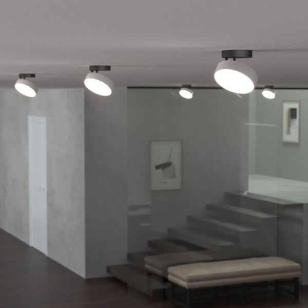 Накладной поворотный светодиодный светильник Pila белый 12W 4200К 25135/LED